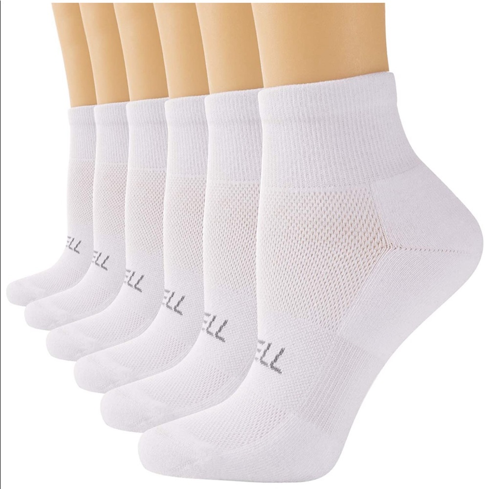 Fitrell 6 Pack Women's Running Ankle Socks